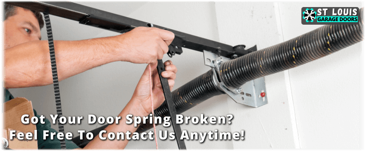 Broken Garage Door Spring St Louis MO